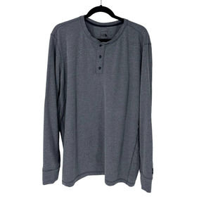 The north face long sleeve Henley men’s size XXL blue gray casual